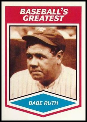 1989 CMC Baseball's Greatest 4 Babe Ruth
